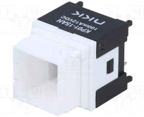 KP0115ANBKG03RGBP, Переключатель: кнопочный, Пол: 2, SPST, 0,1A/12ВDC, OFF-(ON)