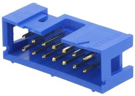 75869-302LF, Гнездо, IDC, "папа", PIN: 14, прямой, THT, позолота, 2,54мм, Конф: 2x7