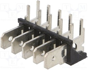 KEYS7805, Наконечник: плоский, 6,4мм, 0,8мм, THT, латунь, луженые, 500, 15А