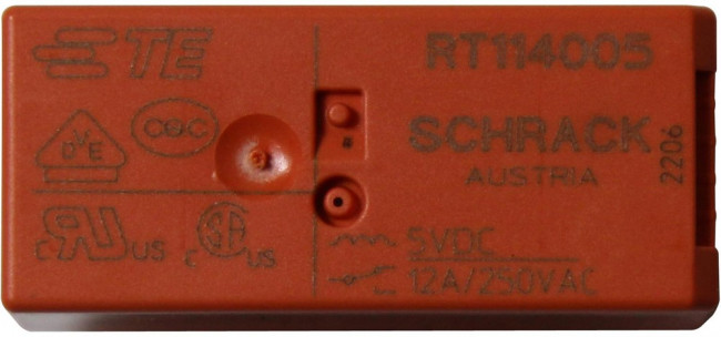 8-1393243-2, RT425012, Реле, 12 VDC , 400 VAC, 8 A 8-1393243-2, RT425012, Реле, 12 VDC , 400 VAC, 8 A