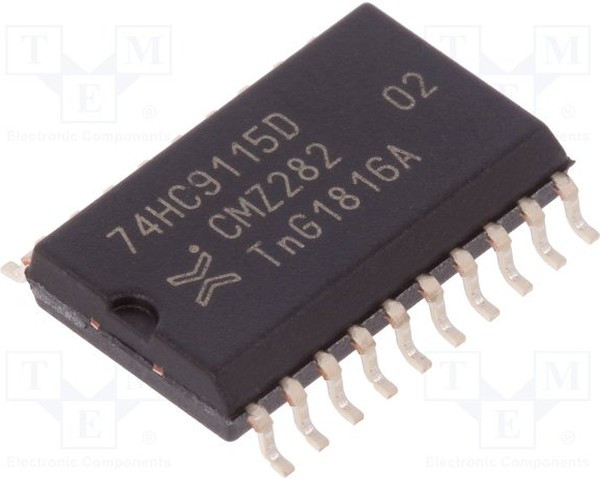 74HC9115D,112, IC: digital; buffer,non-inverting; Ch: 9; CMOS; SMD; SO20; 2?6VDC 74HC9115D,112, IC: digital; buffer,non-inverting; Ch: 9; CMOS; SMD; SO20; 2?6VDC