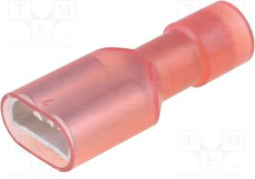 TMDN630809-FA, Наконечник: плоский; 6,3мм; 0,8мм; "мама"; 0,75-1,25мм2; обжим