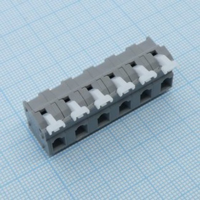 DG242V-7.5-06P-11-00A(H), Нажимной, безвинтовой клеммный блок