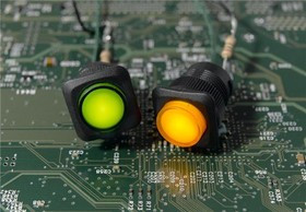 RP3508ABLKGRNGRNNS, Pushbutton Switches SPST ON(OFF) SQUARE GREEN LED ILLUM