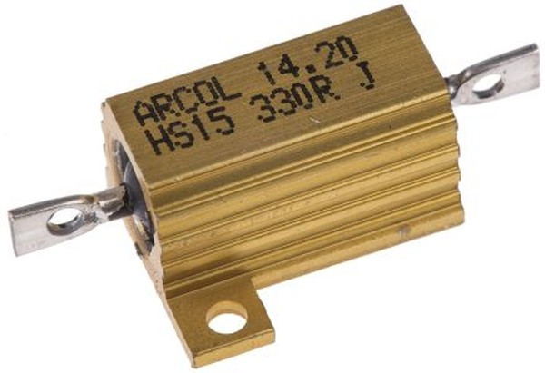 HS15 330R J, 330 15W Wire Wound Chassis Mount Resistor HS15 330R J ±5%