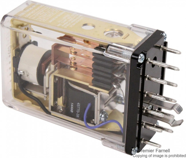 B255XCXP-120VAC, RELAY, 3PDT, 240VAC, 28VDC, 10A