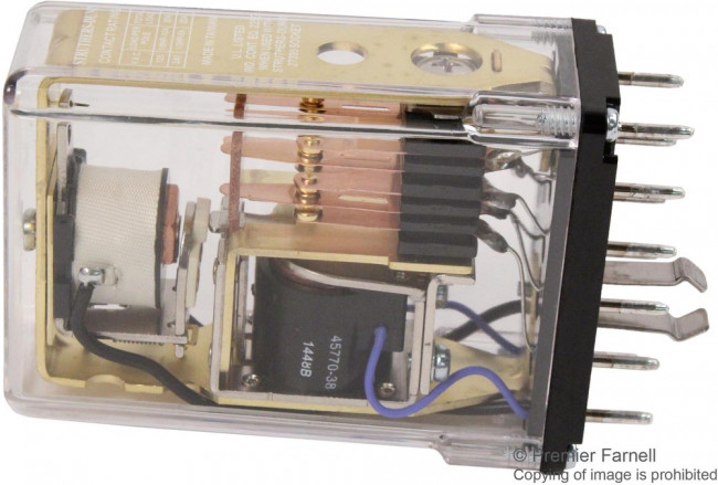 B255XCXP-120VAC, RELAY, 3PDT, 240VAC, 28VDC, 10A