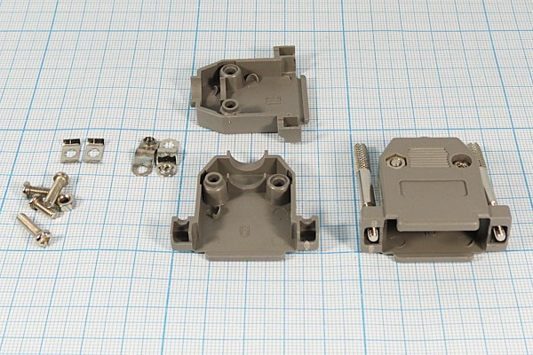 Разъем D-SUB кожух, контакты 15P, для винта