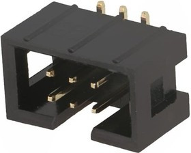 T821M106A1S100CEU-, Гнездо, IDC, "папа", PIN: 6, вертикальный, SMT, gold flash, 2,54мм