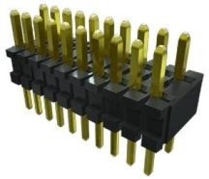 HMTMS-103-25-T-D-115, Board to Board &amp; Mezzanine Connectors .050" x .100" High-Temp Variable Post Height Micro Terminal Strip