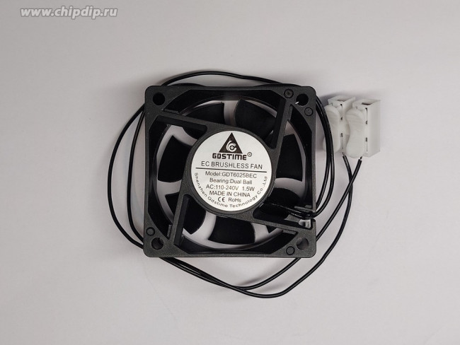 Вентилятор GDSTIME GDT6025BEC 110-240V 1.5W 60x25 2pin