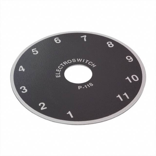 P118, Knobs &amp; Dials DIAL PLATE 1-11