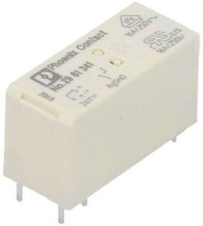 REL-MR- 24DC/1IC, Реле питания, SPST-NO, 24 В DC, 16 А, Сквозное Отверстие, DC