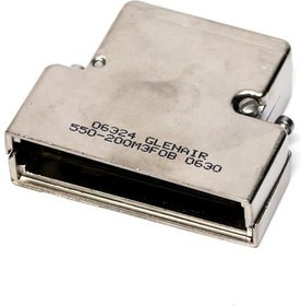 550-200M3F0B, D-Sub Backshells SHRT CAP SPLT BS NO WRE ROPE ATT FRNT MT