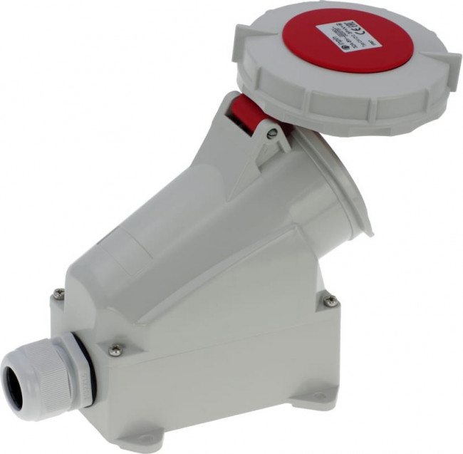 Настенная розетка 32A/400V/3P+N+E/IP67 CA1210 Настенная розетка 32A/400V/3P+N+E/IP67 CA1210