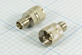 Переходник штекер UHF - гнездо TNC; №553 штек UHF-гн TNC