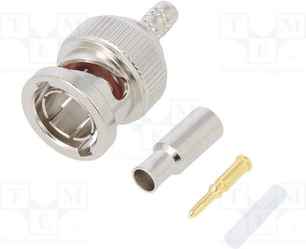 112133, RF/COAXIAL, BNC, STRAIGHT, 75 OHM, CRIMP