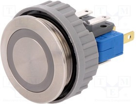 3-102-784, Pushbutton Switches 22mm 10A 250VAC RING ILLUM SSA