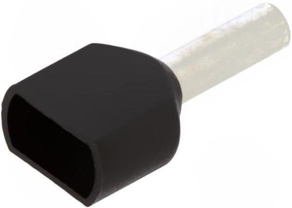 966144-6 (DTE01508), Наконечник 2 х 1.5мм² черный