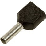 966144-6 (DTE01508), Наконечник 2 х 1.5мм² черный