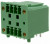 1842937, Pluggable Terminal Blocks 4 Pos 3.81mm pitch Through Hole Header