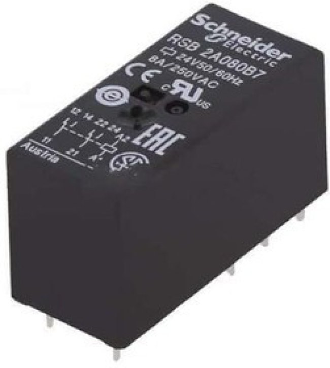 RSB2A080B7, Industrial Relays PLUG-IN RELAY 250VAC 8A RSB