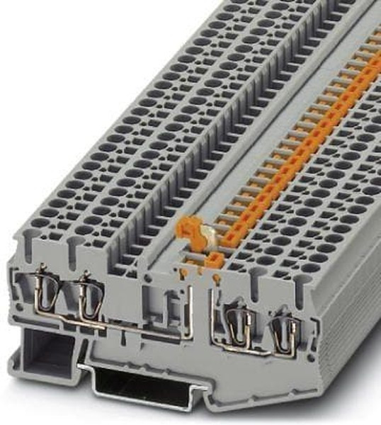 3036576, Клеммы с размыкателями и пружинными контактами, сечение 0,08...2,5 мм^2, 4 точки подключения, напряжение 400 В 3036576, Клеммы с размыкателями и пружинными контактами, сечение 0,08...2,5 мм^2, 4 точки подключения, напряжение 400 В