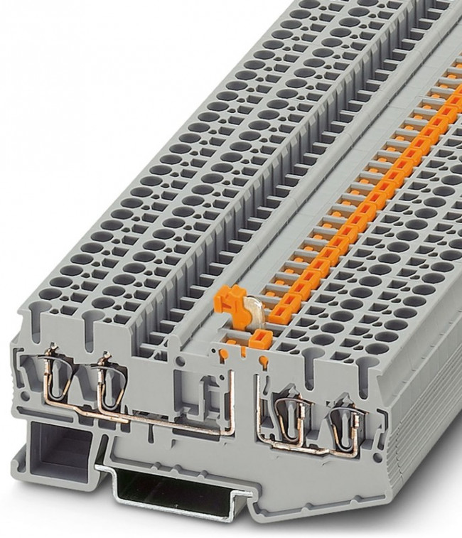 3036576, Клеммы с размыкателями и пружинными контактами, сечение 0,08...2,5 мм^2, 4 точки подключения, напряжение 400 В 3036576, Клеммы с размыкателями и пружинными контактами, сечение 0,08...2,5 мм^2, 4 точки подключения, напряжение 400 В