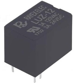 LUZ-12, Реле: электромагнитное, SPDT, Uобмотки: 12ВDC, 3A/120ВAC, 3A/24ВDC