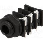 ACJS-PHOP, Телефонный аудио разъем, Stereo, 6.35mm, 3 контакт(-ов), Гнездо, Монтаж в Панель ACJS-PHOP, Телефонный аудио разъем, Stereo, 6.35mm, 3 контакт(-ов), Гнездо, Монтаж в Панель