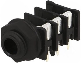 ACJS-PHOP, Телефонный аудио разъем, Stereo, 6.35mm, 3 контакт(-ов), Гнездо, Монтаж в Панель ACJS-PHOP, Телефонный аудио разъем, Stereo, 6.35mm, 3 контакт(-ов), Гнездо, Монтаж в Панель