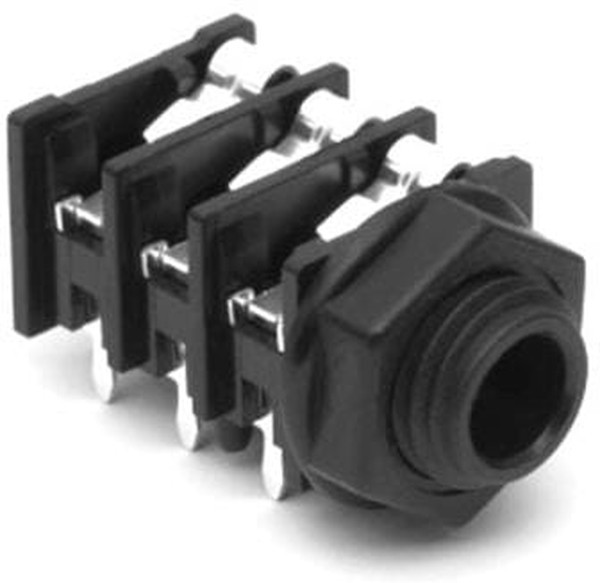 ACJS-PHOP, Телефонный аудио разъем, Stereo, 6.35mm, 3 контакт(-ов), Гнездо, Монтаж в Панель ACJS-PHOP, Телефонный аудио разъем, Stereo, 6.35mm, 3 контакт(-ов), Гнездо, Монтаж в Панель