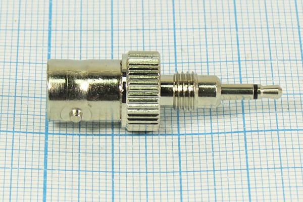 Разъем BNC розетка - разъем 2,5моно вилка