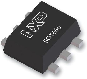 PEMD10,115, Биполярный цифровой/смещение транзистор, BRT, NPN и PNP, 50 В, 100 мА, 2.2 кОм, 47 кОм