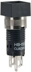 HB15SKW01, Pushbutton Switches SPDT ON-(ON) SQ