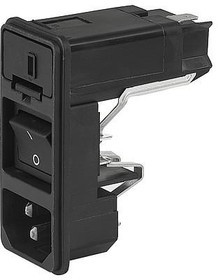 KD13.1101.105, Разъем: питания AC, гнездо, "папа", 10А, 250ВAC, IEC 60320