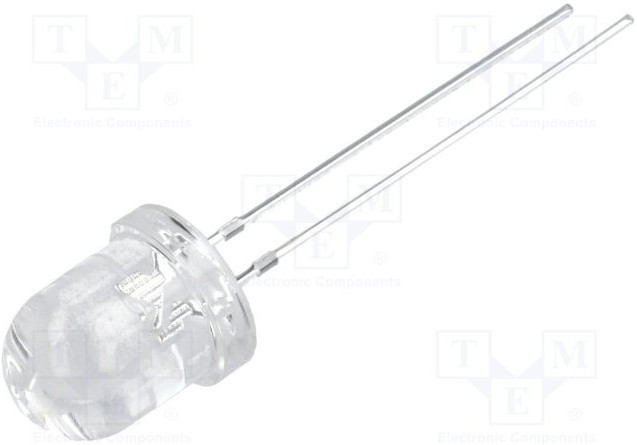 OSV5YL8131A, LED; 8mm; violet; 300?400mcd; 30°; Front: convex; 2.9?3.6V