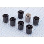 Ручка круглая диаметр 13.3мм, диаметр регулятора 6.0мм, черный/красный, CP; №9265 ручка d6,0z18\13,3