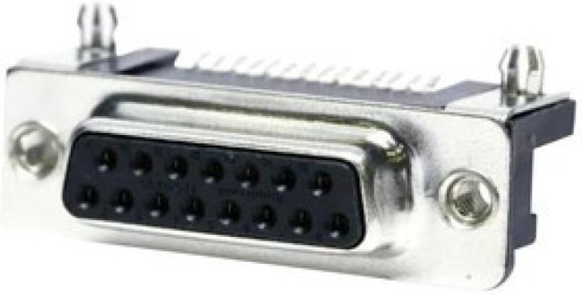 L17SM215SB11T, Разъем D Sub, Standard, Гнездо, SM2, 15 контакт(-ов), DA, Пайка