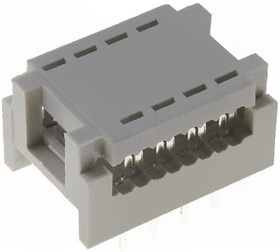 DS1019-08NB2B, Переходной разъем PIN 8 DIL 7,62 мм IDC,THT шлейф 1,27мм