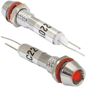 L-614-R 220v (6mm), Светодиод в корпусе L-614-R, 220 В, 6 мм, красный