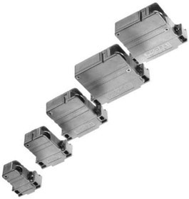 173111-0202, D-Sub Backshells SHLD DB15 PLASTIC SIZE 2 SHELL HOOD