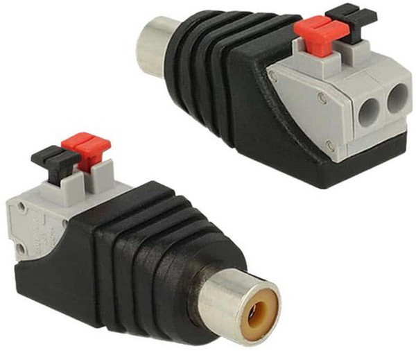 JT 1289, Разъем гнездо RCA (мама) с зажимным механизмом