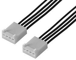 217796-1041, Rectangular Cable Assemblies KK 2.54 SR R-R 4CKT 150MM DISC Sn