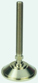 A070/008, M16 Steel Adjustable Foot, 1500kg Static Load Capacity 10° Tilt Angle