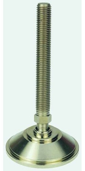 A070/008, M16 Steel Adjustable Foot, 1500kg Static Load Capacity 10° Tilt Angle