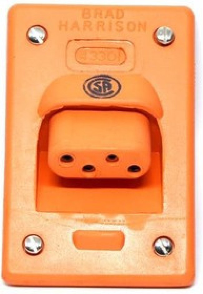 1300190004, AC Power Plugs &amp; Receptacles PLUG DB 2POS YEL 2' CHAIN