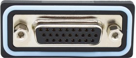 HDF-S15-203L011, Разъем D Sub, IP67, High Density, Гнездо, NANOOK Series, 15 контакт(-ов), DE, Solder Cup