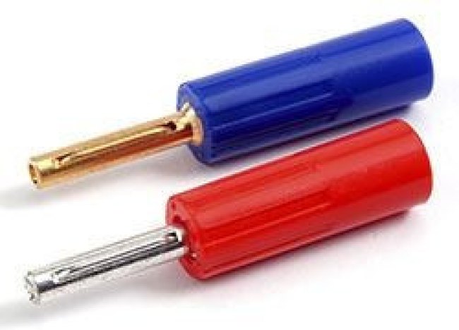 580-0500, Red Male Banana Plug - Solder, 50V
