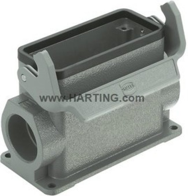 19300160291, Heavy Duty Power Connectors SURFACE MOUNTING HSG HAN 16B 2 SIDE ENTRY